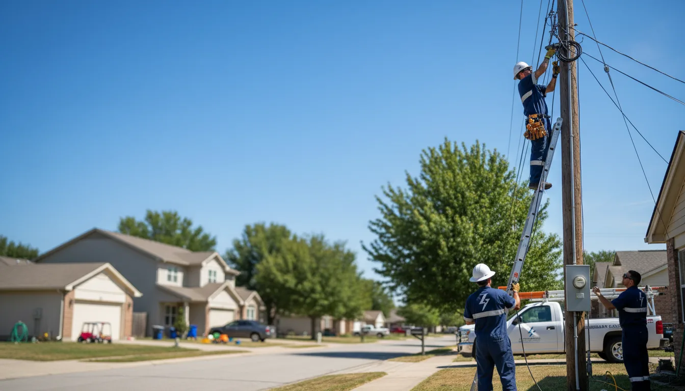 Residential electrician providing installation services in Arapahoe, NC